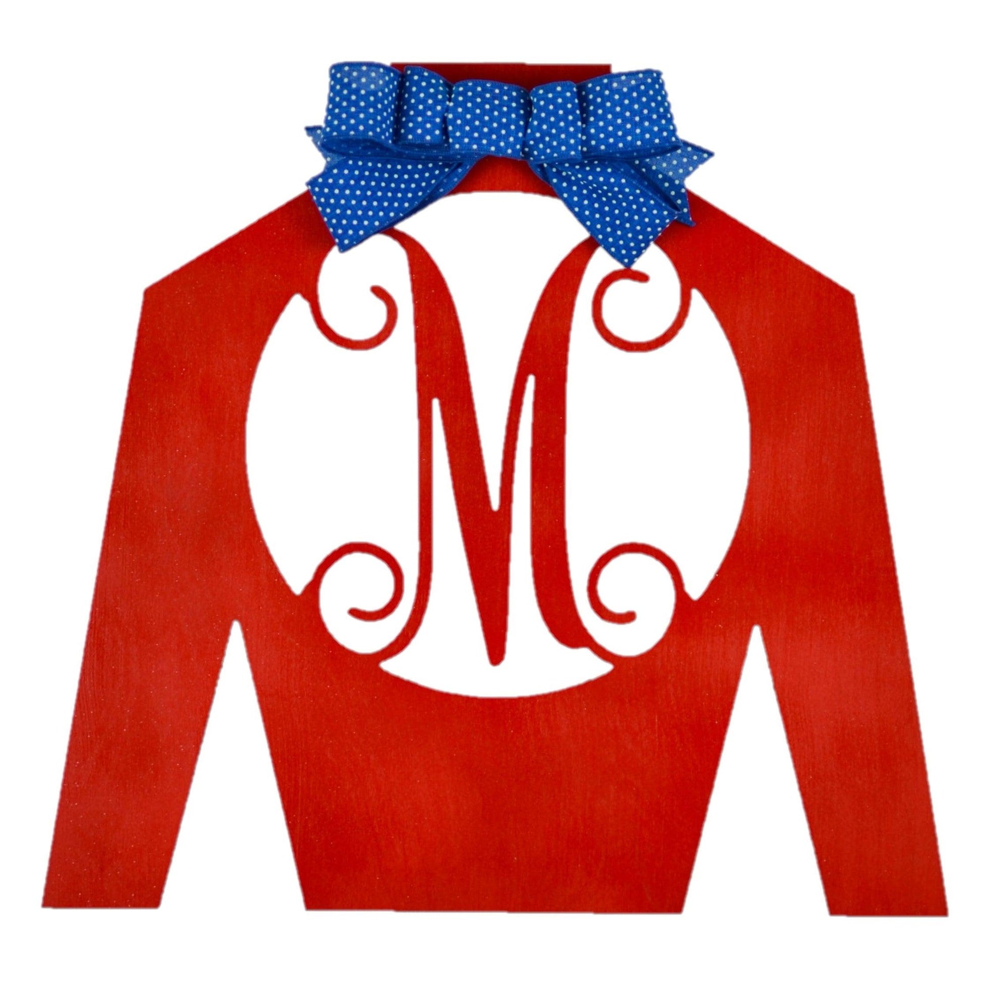 Kentucky Derby Monogram Jockey Silk | LOTS of colors! - Pink Door Wreaths