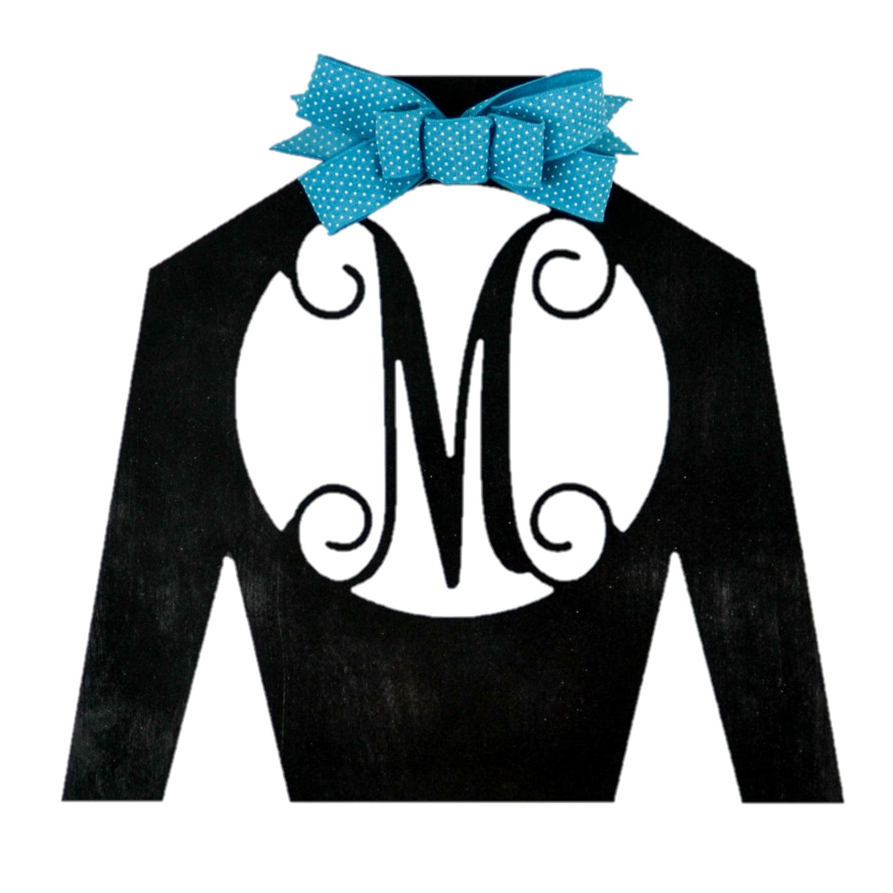 Kentucky Derby Monogram Jockey Silk | LOTS of colors! - Pink Door Wreaths