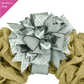 Lantern Wreath Bow - Burlap Wreath Embellishment for Making Your Own - Layered Full Handmade Farmhouse Already Made (Everyday (Grey/Black) - Pink Door Wreaths