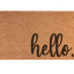 Matching "hello" Welcome Door Mat - Pink Door Wreaths