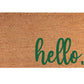 Matching "hello" Welcome Door Mat - Pink Door Wreaths