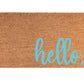 Matching "hello" Welcome Door Mat - Pink Door Wreaths