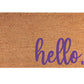 Matching "hello" Welcome Door Mat - Pink Door Wreaths