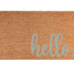 Matching "hello" Welcome Door Mat - Pink Door Wreaths