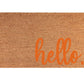 Matching "hello" Welcome Door Mat - Pink Door Wreaths