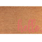 Matching "hello" Welcome Door Mat - Pink Door Wreaths