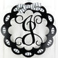 Monogram Door Hanger | Red and Black Mother's Day Gift | Personalize Me! - Pink Door Wreaths