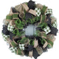 Moss Green Everyday Wreath - Birthday Gift for Her - Burlap Year Round Wreath (Moss/Black) - Pink Door Wreaths