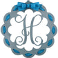 Personalized Monogram Door Hanger | Wooden Wreath | MANY colors! - Pink Door Wreaths