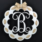 Personalized Monogram Door Hanger | Wooden Wreath | MANY colors! - Pink Door Wreaths