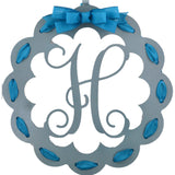 Personalized Monogram Door Hanger | Wooden Wreath | MANY colors! - Pink Door Wreaths