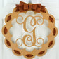 Personalized Monogram Door Hanger | Wooden Wreath | MANY colors! - Pink Door Wreaths