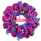 Purple Valentine's Day Wreath - Valentines Mesh Door Decor - Pink Door Wreaths