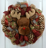 Christmas Reindeer Wreath