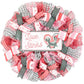 Snunk Love Stinks Cute Valentine's Day Mesh Door Wreath - Red White Maroon - Pink Door Wreaths