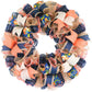 Spring Door Wreath - Moms Birthday Gift - Long Distance Same Day Present - Coral Navy Blue Jute Floral - Pink Door Wreaths