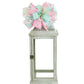 Spring Summer Bright Bike Playful Year Round Lantern Wreath Bow - Burlap Wreath Embellishment for Making Your Own - Layered Full Handmade Farmhouse Already Made - Pink Door Wreaths