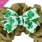 St Patricks Day Wreath Bow - Clover Wreath Embellishment for Making Your Own - Farmhouse Already Made - Pink Door Wreaths