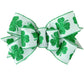 St Patricks Day Wreath Bow - Clover Wreath Embellishment for Making Your Own - Farmhouse Already Made - Pink Door Wreaths