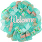 Welcome Summer Wreath - Gift for Her - Everyday Floral Spring Decor - Pink Door Wreaths